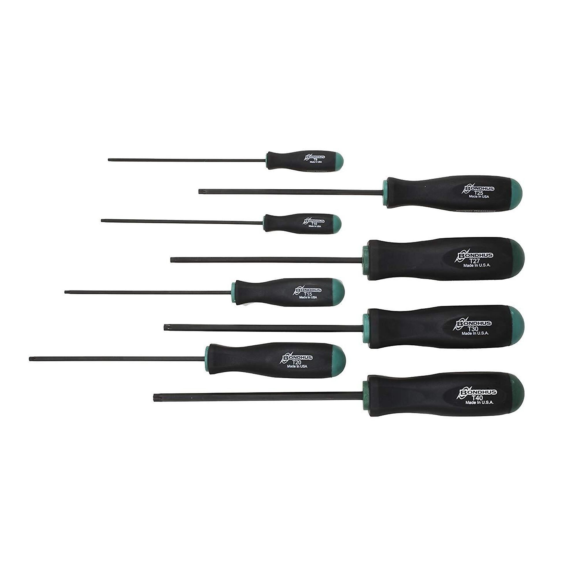 Bondhus, ProGuard Torx Screwdriver, 8 Piece, Drive Type Other, Model# 33834